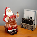 Miniatyrbillede 2 af 5: Julemand Håndværker Skulpturer Figurer til Jul Indretning Julepynt