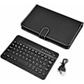 Miniatyrbillede 4 af 5: Universal trådløst Bluetooth-tastatur, flip cover med holder, til iOS/Android mobiltelefoner, sort-