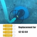 Miniatyrbillede 5 af 5: W69698 Membran kompatibel med Zodiac Baracuda G3 G4 Automatisk Poolgulvrensningsrobot med W81600 Hvid Retention Ring (4 stykker)