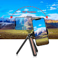 Miniatyrbild 4 av 5: Live Tripod Stativ för Skrivbord Trä Inlagt 1/4 Tums Skruvfäste med Stativhuvud för Smartphone//Action Kameror