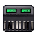 Miniatyrbild 1 av 5: 8-fack LCD-display USB Smart Batteriladdare för Uppladdningsbara AAA AA SC C D Storlek 1.2V Ni- Ni-Cd