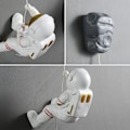 Miniatyrbillede 5 af 5: 1 stk. Resin Astronaut Figurer Astronaut Skulptur Astronaut Væg Skulptur Miniaturer Kosmonaut Fødselsdag Dreng, B