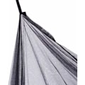 Miniatyrbillede 3 af 5: Myggenet til dobbeltseng, rektangulær ensfarvet med 4 åbninger, nem installation, Polyester, Sort, 190cm x 210cm x 240cm-