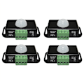 Miniatyrbillede 1 af 5: DC 12V/24V LED Bevægelsessensor, Bevægelsessensor Krop, PIR Infrarød Bevægelsessensor Kontakt, Trådløs Pære Automatisk Dæmper