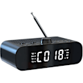 Miniatyrbild 1 av 5: Digital väckarklocka DAB/FM-radio, stödjer Bluetooth-anslutning, med basmembran, högupplöst LED-display