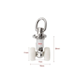 Miniatyrbillede 2 af 5: 20 stk. Plastgardinskinne Glidebane Ruller Dobbelt Ruller Aluminium Legering