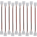 Miniatyrbillede 1 af 5: 2-polet LED-stribeforbindelse Fleksibel Forlængerkabel 2-polet Flex LED-stribe LED-båndhjørneforbindelse til SMD 5050 5630 Monokrom LED-stribe 10 mm bred