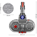 Miniatyrbilde 2 av 4: Elektrisk moppehode for Dyson V11 V10 V15 V8 V7 støvsuger kosteshode med tank og 6 vaskbare mopper