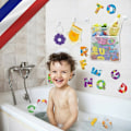 Miniatyrbild 2 av 5: Bad- och duschleksaksförvaringsnät - Baby Leksaksnät + GRATIS 2 Robusta Limmade Krokar