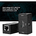 Pikkukuva 2 / 5: CCTV-asennustarvike, 2 kpl PoE-virtalähdettä, tukee 10-100 Mbps verkkosignaalin lähetystä, yhdistelmävirtamoduuli (musta)