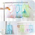 Miniatyrbilde 1 av 5: Mesh-pose Mesh-lomme Multifunksjons Mesh-pose med Henger, Hengende Oppbevaringspose for Familie