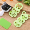 Miniatyrbillede 3 af 5: 1 sæt søde panda Onigiri Shaper risboldform DIY Sushiform køkkenudstyr Bento-tilbehør til børn