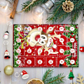 Miniatyrbilde 4 av 5: 2022 Julekalender Kunstnerisk Kalender, Hengende Julepynt til Barn, 24 Dagers Nedtelling Tilfeldig Anheng Gunst Jul Overraskelse