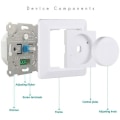 Miniatyrbilde 4 av 5: Dimmerbryter, 220-240v 5-200w Smart-knappbrytere og dimmere Dimmerbryter