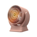 Miniatyrbilde 1 av 2: 800W Mini Varmeovn, Energibesparende Mini Viftevarmeovn med Rask Oppvarming, Stille og Økonomisk Romvarmeovn, Liten Romvarmeovn med Termostat Kontor - Rosa