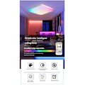 Miniatyrbilde 4 av 5: 24W RGBCW firkantet taklampe 2700K-6500K dimming farge Phantom farge smart fjernkontrollpanel EU 220V-240V