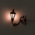 Miniatyrbilde 4 av 5: 1/87 Skala Modell Vegglampe Varm Gul Svane Lamper Gate Lys Jern Lamper, Svart