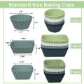 Miniatyrbillede 3 af 5: Genanvendelige cupcakeforme 36 stk. silikone madkasse dividers, fødevaregodkendte non-stick silikone muffinforme, madkasse