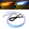 Miniatyrbillede 2 af 5: LED-lysstrimmel til bil, hvidt blinklys, gult lys, kørelys, vandtæt til SUV-lastbil, 24 tommer, 2 stk.