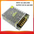 Miniatyrbillede 2 af 5: AC 100-240V til DC 5V 10A 50W Spændingstransformator Reguleret Skiftende Strømforsyning Adapter Konverter til Strips Lys Kamera Computer Projekt Radio