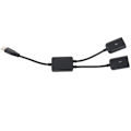 Pikkukuva 4 / 5: 3X Type C OTG USB-uros-liitäntä Dual 2.0 latauskeskitin 2 porttia kaapeli Y-jakaja