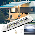 Miniatyrbild 4 av 5: 2 st RV LED Markislampor 12V Vattentäta LED Verandaljus Inre Vägglampor för Husvagn Husbil Båt Yacht Trailer Lastbilar