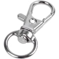 Miniatyrbillede 2 af 5: 10 stk. 30mm sølvfarvede metal karabinhager, krog, nøglering