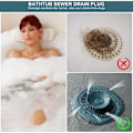Miniatyrbild 3 av 5: 2 stycken silikonköksavloppsproppar Universal 2 i 1 Hårfångare Duschmunstycke Sänka Avlopp Köksavlopp Dusch Anti-lukt Badkarspropp Avloppstv