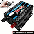 Miniatyrbillede 4 af 5: 300w Inverter 12v til 220v/110v LED Bil Inverter Konverter Oplader Adapter Dobbelt USB Transformer 12V-220V
