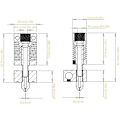 Miniatyrbild 3 av 5: Uppgradera Hotend-monteringstyp av 24V 40W 3D-skrivarextruder, lämplig för 3D V2, 5:e, CR10 3D-skrivare