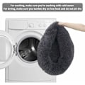 Pikkukuva 4 / 5: Donitsi-koiran ja -kissan peti, pehmeä plushipehmuste, liukumaton konepesu, itsestään lämpenevä lemmikkipetti - parempi uni kissoille ja pienille ja keskikokoisille koirille (useita kokoja