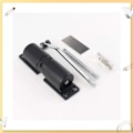 Miniatyrbild 3 av 5: Automatisk Dörrstängare Fjäderstängning Justerbar Aluminiumlegering Självstängande Dörrstängare för Bostäder och Kommersiellt Användning Svart