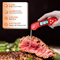 Miniatyrbilde 3 av 5: Grilltermometer Kjøkkentermometer Steketermometer Mattermometer med 3s Instant Read, LCD-skjerm og Lang Sonde for