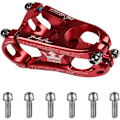 Miniatyrbillede 3 af 5: 31,8 mm kaliber aluminium cykel kort styrstam cykel styrstam-rød-