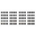 Miniatyrbillede 1 af 5: 100 stk. Legeringsmodstand 2512 SMD Modstand Prøvesæt, R001 R002 R005 R008 R010 R015 R020 R025 R050 R100
