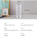 Miniatyrbillede 4 af 5: 16 farver krystal natlys touch bordlampe lys LED projektor atmosfære jul soveværelse dekoration lys