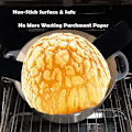 Miniatyrbilde 5 av 5: Stekeunderlag for baking av brød i nederlandsk ovn, non-stick brødslynge, langt håndtak for enklere overføring av surdeig, 2 stykker