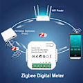 Miniatyrbild 4 av 5: Energimätare 80A Tuya Smart Life ZigBee Klämma Strömomvandlare APP KWh Övervakning Elstatistik Kan ställa in automatiseringsscener