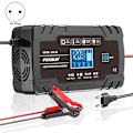 Miniatyrbillede 2 af 5: 12V24V Fuldautomatisk Intelligent Batterioplader 8A Bærbar Høj Effekt Bil Motorcykel Batterioplader til Opladning EU Stik