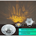 Miniatyrbild 3 av 5: Solcellslampor för utomhus, Globe Cracked Glass Lotus Dekoration, Vattentäta LED Metallblomlampor för Patio, Gräsmatta, Stigen, Bord, Golv