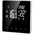 Miniatyrbillede 1 af 5: 16A Digital Termostat, LCD-skærm, Touchscreen, Programmerbar, til Hjem, Skole, Kontor, Hotel, Hvid