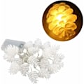 Miniatyrbilde 2 av 5: Pinjekongle Lyslenke, 6M 40LED Julelys for Juletreet, Vanntette Mini Innendørs Lysdekorasjon for Patio Hage Gjerder Trapper (Varmt