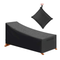 Miniatyrbillede 4 af 5: Beskyttende betræk til reklame, vandtæt, vindtæt, anti-UV, 210D Oxford stof beskyttende betræk til solseng, liggestol (210x75x40/80cm) – Sort