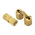 Pikkukuva 1 / 5: 8 kpl Messinki Sylinterisaranoja, Piilotettu Näkymätön Saranoja DIY Puuovi Kaappi Caravan, 10 mm