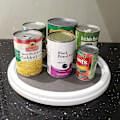 Miniatyrbillede 2 af 5: 12 tommer krydderitank spisebordskab Lazy Susan drejeskive bakke med basearrangør til køkken badeværelse