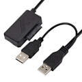 Miniatyrbillede 4 af 5: SATA7P+6P til USB2.0 til bærbar ekstern optisk drev kabinet datakabel nem SATA USB drevkabel med strømforsyning 30 cm