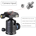 Miniatyrbilde 3 av 5: 10 stk 1/4 tommers og 3/8 tommers kameraskrueadapter konverter gjengesett for monopod kulehode stativ lampeholder utstyr skuldre