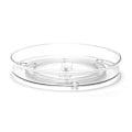 Miniatyrbild 1 av 5: 2-pack roterande skåpsorganisatör i transparent PET-plast, karusellförvaring, kryddhylla, kosmetika