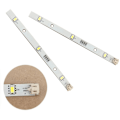 Miniatyrbillede 1 af 4: 2x LED Lysbånd til Køleskabe Frysere Rongsheng Hisense Logik Mddz-162a 1629348