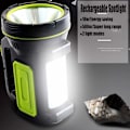 Miniatyrbild 2 av 5: Ultraljusstark LED-ficklampa USB-laddningsbar 135000 lumen 6000mah med sidoljus Hög effekt Vattentät ficklampa för nödsituationer Vandring Camping H